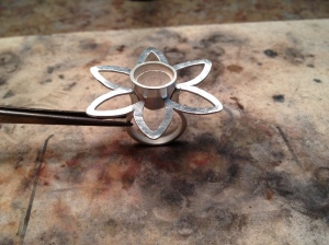 Ring ready to be soldered.